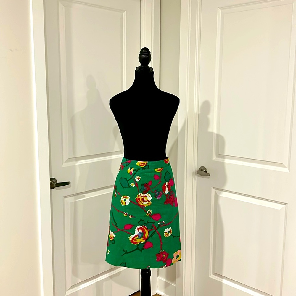 J. Crew Floral Pencil Skirt